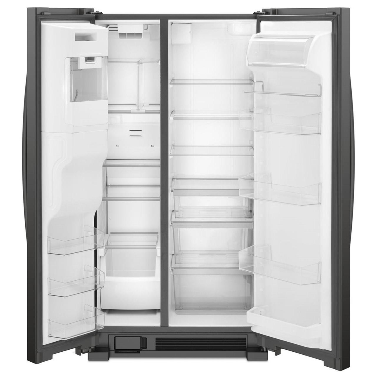 Whirlpool WRS555SIHV 36inch Wide SidebySide Refrigerator 25 cu. ft. Story & Lee Furniture